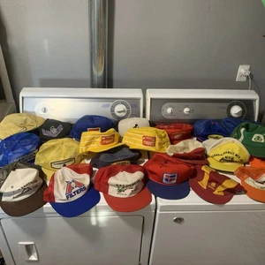 Lote 20 + Sombreros de Camionero Tractor Granja Vintage Años 70 80 - Imagen 1 de 10