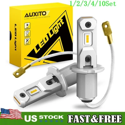 H3 LED Fog Light Bulb Daytime Running Light  Golden Yellow Foglight Durable 2/8x - Image 1 of 4