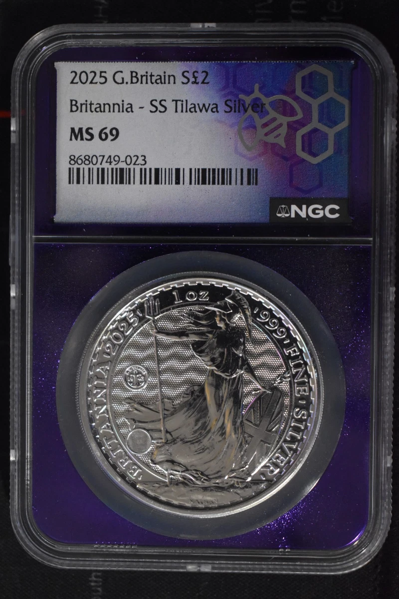 NGC MS69 2024 S50P 1/4オンス .999シルバー ブリタニア NGC MS69 2024 S50P 1/4オンス .999シルバー ブリタニア
