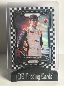 Panini Prizm 2024 - William Sawalich #35 bandera a cuadros Prizm/75 (RC) - Imagen 1 de 2