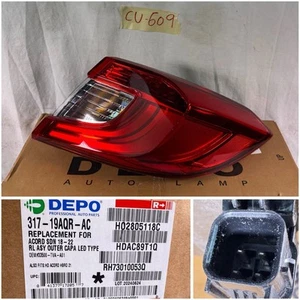 NEW! FOR 2018-2022 HONDA ACORD SDN RH RIGHT SIDE LED/HALOGEN TAIL LIGHT NON-OEM - Picture 1 of 24