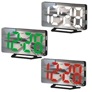Digital Wall Clock Dual USB Port Simple Electronic Clock Bedside Office - Picture 1 of 8