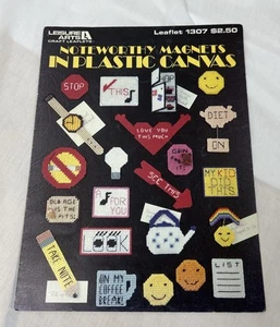 Leisure Arts Noteworthy Magnets In Plastic Canvas Pattern Leaflet #1307 - Picture 1 of 2