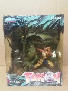 ACTION FIGURE Turok Joshua Fireseed With Raptor Playmates - Picture 1 of 6