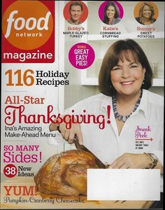 Food Network Magazine November 2014 Thanksgiving Ina Garten Cranberries Pies - Picture 1 of 1