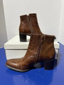 Neu im Karton Naturalizer Gaper Damenstiefel cognacfarben Leder Reißverschluss *Schrammen* - Bild 1 von 7
