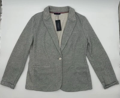 NUEVO CON ETIQUETAS Tommy Hilfiger Traje Para Mujer Chaqueta Separada Gris Talla 14 Foto 1 de 4
