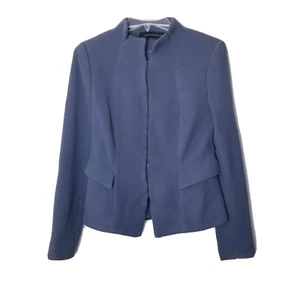 Zara Blazer Jacket Women Size Small Gray Wool Lined - Picture 1 of 14