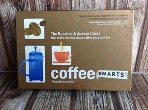 COFFEE SMARTS - PERCOLATE on this - TRIVIA CARDS for BARISTAS QUESTION & ANSWER - Picture 1 of 4
