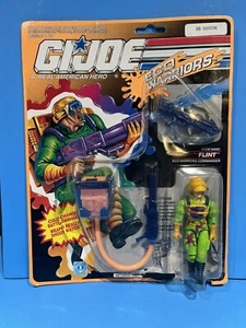 1991 GI Joe Eco Warriors Flint v3 ARAH Figure Loose Complete w/ Card Back - Picture 1 of 8
