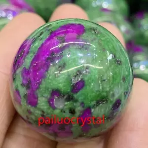 1 Stck. Natürlicher Zoisit Ball Quarz Kristall Kugel Reiki Heilung Edelstein 30 mm - Bild 1 von 10
