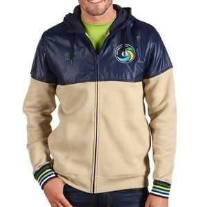 ~CHAQUETA DE BLOQUE POLAR UMBRO NEW YORK COSMOS Jersey de pista Sudadera con capucha~Talla S - Imagen 1 de 10