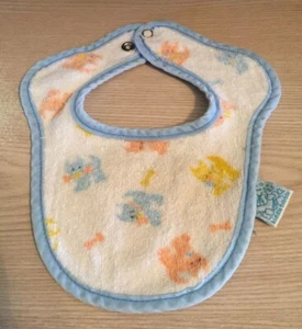 Vintage 1990's Terry Cloth Bib Andi Thea Baby Toddler Bib Feeding Drool Made USA - Picture 1 of 6