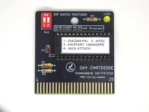 264 Commodore Cartridge C16, +4 & 116 GOLD ENIG, Diagnostic DIAG264 Version 0.94 - Zdjęcie 1 z 8