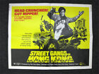 Street Gangs Of Hong Kong Og 1974 Half Sheet Movie Poster Vtg Biker Exploitation