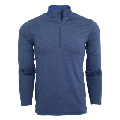 NWT Men Greyson Guide Sport Quarter Zip (MFA22K54-417)-BRAND NEW WITH TAGS! Blue - Image 1 of 3