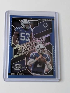 Panini Contenders Optic 2021 Carson Wentz Darius Leonard Colts Blue Prizm /99 - Bild 1 von 2