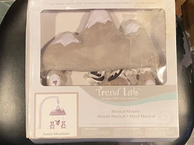 Trend Lab Musical Mobile Forest Mountain  *NEW/Open/Worn Box* qq1 - Image 1 of 4