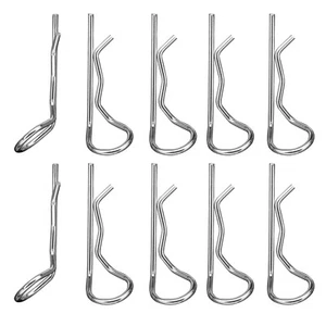 Body Clips Clips 27mm Silver for RC Car 1:10 10pcs partCore 310027 - Picture 1 of 2