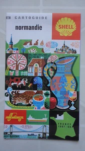 CARTE SHELL CARTOGUIDE N°3 NORMANDIE ALAIN CORNIC 1967 1968 - Picture 1 of 1