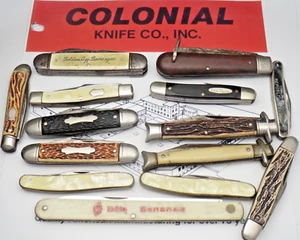 Vintage Lot of COLONIAL KNIFE CO Knives - USA Made - Used, Worn - Parts/Repair - Picture 1 of 19