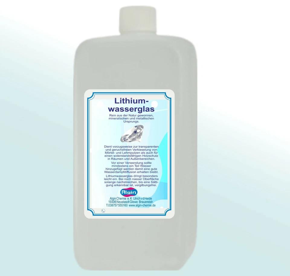 Lithiumwasserglas 1 Liter Verkieselung Beton- Verfestigung Mauertrocknung - Bild 1 von 2