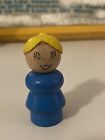 Vintage Fisher Price Little People Mom, Wood Body and Head