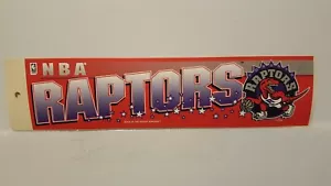 Tira de calcomanías adhesivas vintage del parachoques del equipo Toronto Raptors (década de 1990) - Imagen 1 de 1