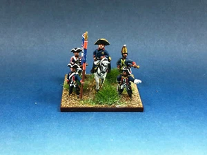 15 mm SYW Guerra de los Siete Años pintado Estado Mayor prusiano y ayudante PB17 - Imagen 1 de 6