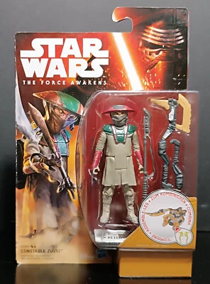 STAR WARS 2015 THE FORCE AWAKENS CONSTABLE ZUVIO 4'' ACTION FIGURE SEALED - Image 1 of 4
