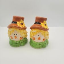 Scarecrow Salt & Pepper Shakers Fall Thanksgiving