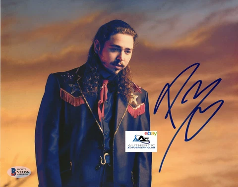 POST MALONE AUTOGRAPH SIGNED 8x10 PHOTO RAPPER SINGER BECKETT Cover