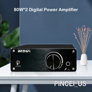 BRZHIFI High Power Digital Power Amplifier MA12070 Dual Channel HIFI Amp 80W*2