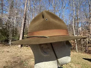 Mint Original WW2 Era US Army Campaign Hat - Picture 1 of 17