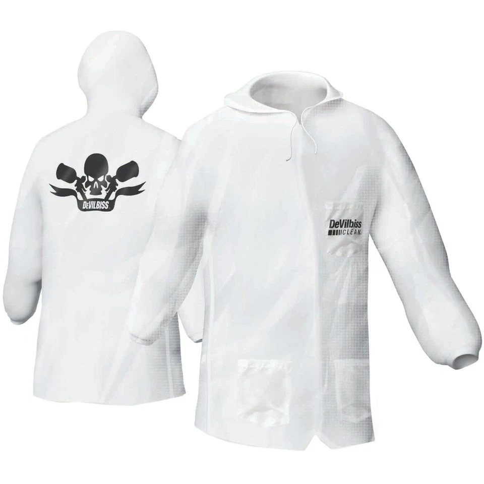 3X-Large Devilbiss 803667 Nylon Lab Coat Pullover Hood- Paint Spray Or Mix Suit - Image 1 of 1