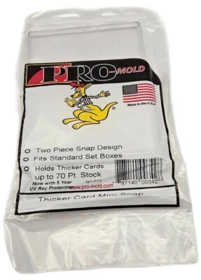(6-Pack) Pro-Mold Thick Card Mini Snap Tite Holders 70pt For Thicker Cards - Image 1 of 2