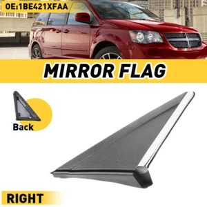 Right Side Mirror Molding Flags For Chrysler Town & Dodge Country Grand Caravan - Picture 1 of 12