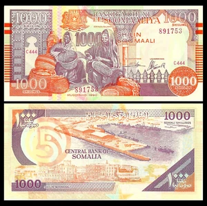 SOMALIA 1000 SHILLINGS 1990 P R 10 UNC - Picture 1 of 1