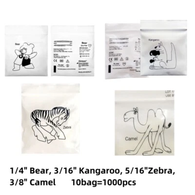 1000pcs ORMCO Zoo Park Dental Ortho Elastic Rubber Bands 1/4" 5/16" 3/8" 4.5OZ