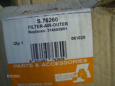 SPAREX AIR FILTER S 76260 - Image 1 of 2