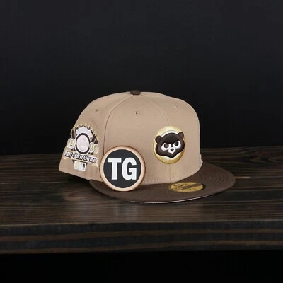 Chapéu Clark Street Chicago Cubs 7 5/8 59fifty camelo nogueira rosa UV rápido 🚚💨 - Imagem 1 de 4