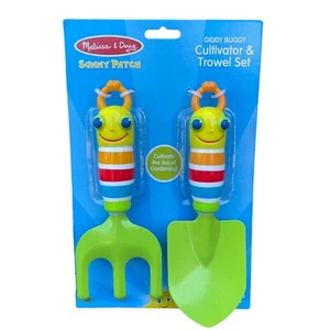 Melissa & Doug Sunny Patch Giddy Buggy Cultivator & Trowel Set Pink Gardening - Picture 1 of 2