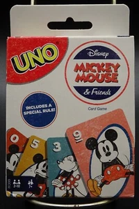 2018 Mattel Disney UNO "Mickey Mouse & Friends" Edition UNO Card Game - New - Picture 1 of 24