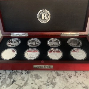 75th Anniversary WWII Bombers Silver Coins Collection Bradford  Exchange - Picture 1 of 12