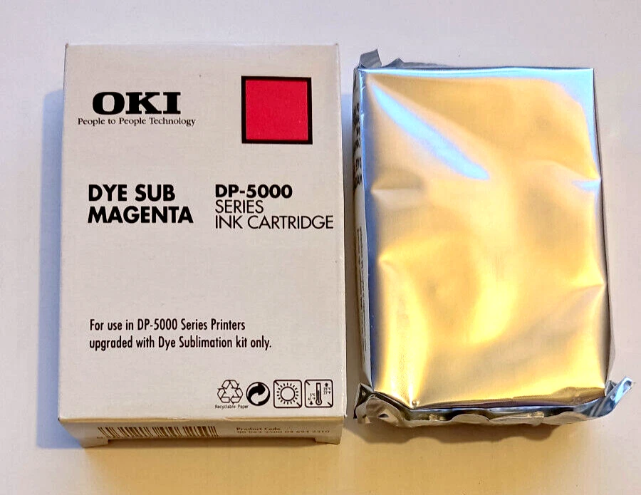1x OKI DP-5000 series ink Cartridge DYE SUB MAGENTA Cassette Farbband - Bild 1 von 1
