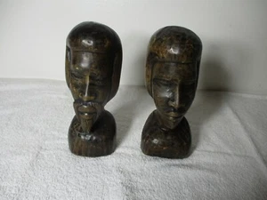 hand carved wood wooden african tribal figurines folk art peter nish - Picture 1 of 8