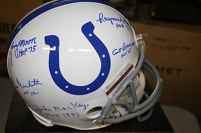 BALTIMORE COLTS HOFERS (5) SIGNED FULL SIZE HELMET DONOVAN, MACKEY, BERRY JSA - Image 1 of 3