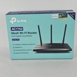 TP-Link Archer AC1750 Dual-Band MessWi-Fi 5 Router - Black - Picture 1 of 6