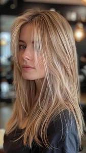 Balayage Ombre Beige Golden Blonde Highlight Lace Front Wigs 100% Human Hair Wig - Foto 1 di 4