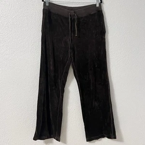 Y2K Juicy Couture Damen Velour Jogginghose mittelbraun Vintage Track 90er - Bild 1 von 7
